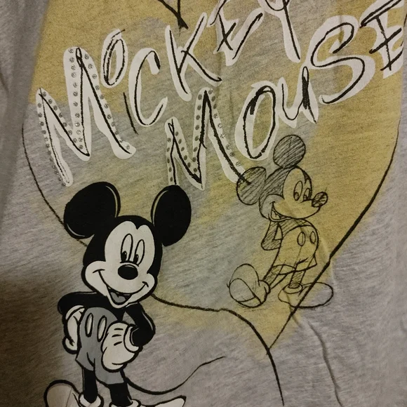 Disney Mickey Mouse Short Sleeve Pajama Top - Picture 2 of 12
